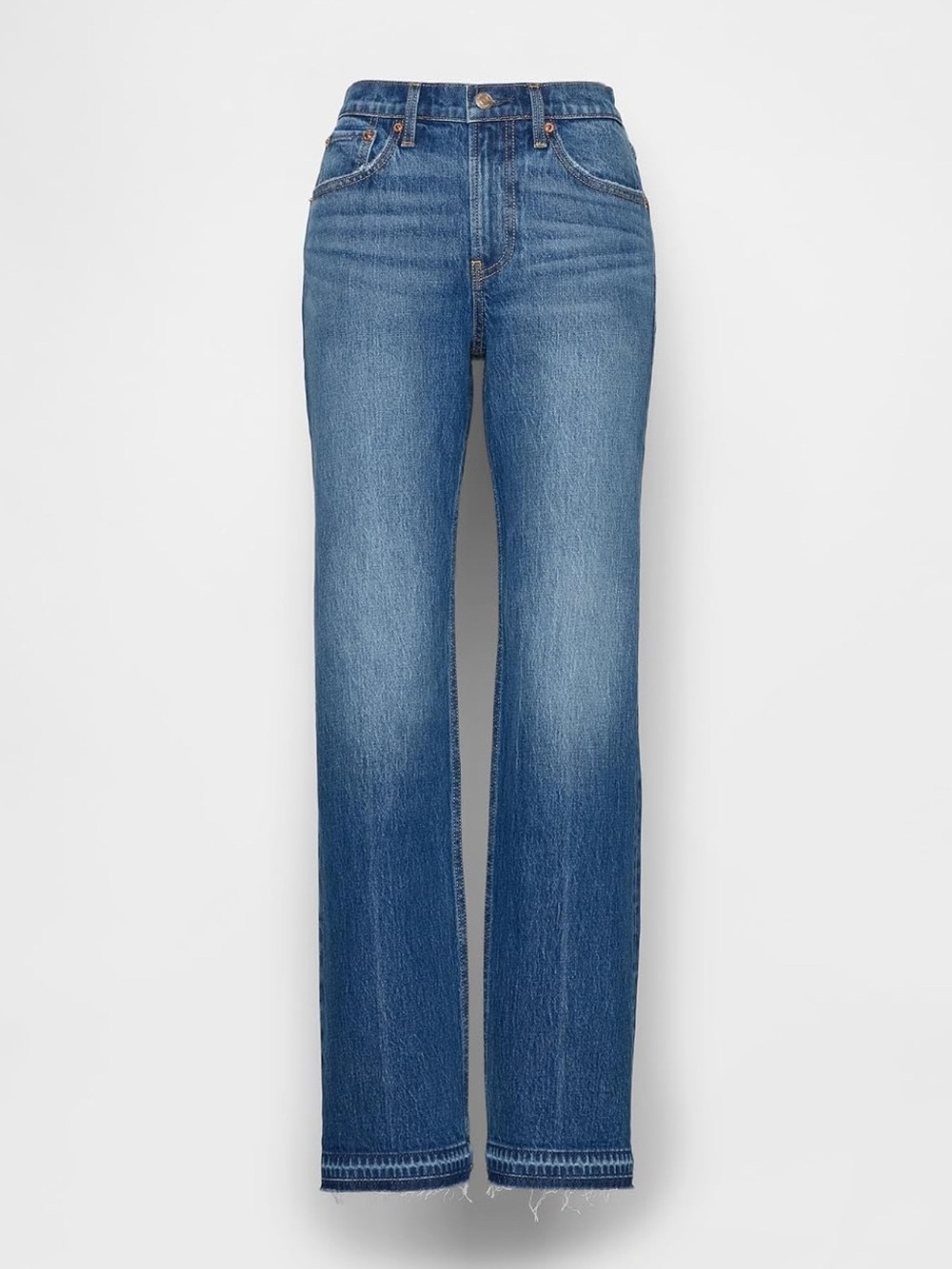 GAP Women’s Relaxed Straight Leg Denim Jeans - Medium Blue Wash - 30/10R - NWT